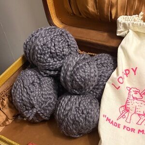 Loopy Mango Gray Yarn-Big Cotton